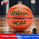 Баскетбольный мяч Wilson NCAA для взрослых, стандартный размер 7, прочный, с резиновым покрытием, для тренировок на открытом воздухе на цементной площадке, артикул 3017201. - изображение 4