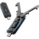 Бездротовий мережевий адаптер Newmine WiFi 6 USB із цифровим екраном AI мережі Bluetooth 5G із дводіапазонною зовнішньою антеною та антеною для настільних комп'ютерів, WiFi приймач-передавач - изображение 2