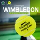 Тенісні м'ячі Slazenger, офіційний м'яч Уімблдона, тренувальні та ігрові м'ячі в металевій банці, паковання з 4 м'ячів, нове паковання 340982 - зображення 7