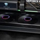 Інтегрований вентилятор Conglinbao Star Alliance Fan Lite 360, плоский, з прямими лопатями, алюмінієва пластина 12 см, синхронізоване ШІМ-регулювання швидкості, чорний корпус, ARGB, тихий вентилятор для настільного комп'ютера - изображение 6