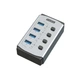 Адаптер-концентратор SIPOLAR USB 3.0 с 4 портами, высокоскоростной, FS-804 (1M), многоинтерфейсный, для настольных компьютеров и ноутбуков. - изображение 2