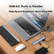 Док-станція Acer 9-в-1 Type-C 3.0 - Gigabit Ethernet, картридер SD/TF для ноутбуків - зображення 5