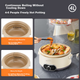 Электрическая мультиварка Royalstar Electric Hot Pot Multi-Functional объемом 4 л с титановым антипригарным покрытием RHG-40M1 рассчитана на 4-6 человек, имеет разборную конструкцию и легко моется. - изображение 8