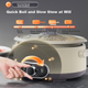 Электрическая мультиварка Royalstar Electric Hot Pot Multi-Functional объемом 4 л с титановым антипригарным покрытием RHG-40M1 рассчитана на 4-6 человек, имеет разборную конструкцию и легко моется. - изображение 11