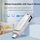 GEIL, 256 ГБ, USB 3.0, Type-C, двойное назначение: телефон и USB-накопитель, высокая скорость 100 МБ/с, интерфейс OTG, совместим с Android и ноутбуками, универсальный флеш-накопитель, серия GP100 - изображение 5