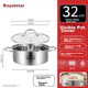Кастрюля для супа Royalstar Hot Pot, нержавеющая сталь 304, 32 см - изображение 4