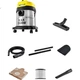 Пилосос KARCHER з барабаном з німецької нержавіючої сталі, для вологого та сухого прибирання, промислове та комерційне прибирання, пилосос для килимів та прибирання шерсті тварин з високою потужністю всмоктування. - зображення 1