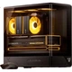 Корпус JONSBO D200 mATX панорамный с поддержкой СЖО 240 мм, цифровым экраном и Type-C Gen2, черный - изображение 2