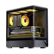Корпус JONSBO D200 mATX панорамный с поддержкой СЖО 240 мм, цифровым экраном и Type-C Gen2, черный - изображение 4