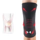 Наколінник Under Armour спортивний, для захисту від холоду, при артриті, чорний, розмір XL - зображення 2