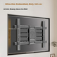 Настінний кронштейн для телевізора Beishi 50-82 дюйми, ультратонка підставка для телевізора, висувне поворотне настінне кріплення для РК-телевізора, універсальний кронштейн для телевізора різних брендів, підходить для телевізорів 55/65/75 дюймів - изображение 4