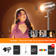 Jimantu Live Streaming Fill Light, Inverse Lighting Contour Hair Light, Studio Host Lighting, Spotlight, Photo Beauty Light, COB Photography Spotlight, Video Shoot Background Atmosphere Light, Indoor - зображення 4