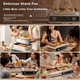 Складная многофункциональная электрическая кастрюля Bear Electric Hot Pot для приготовления пищи на пару и на пару, многоцелевой гриль-комбо для приготовления пищи в домашней обстановке. Кастрюля Bear Stackable Pot 3.0 Single Pot N22S3. - изображение 8