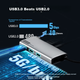 Док-станція Lenovo Type-C USB-хаб HDMI PD100W BY06-H1 металева - зображення 4