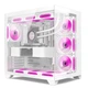 Корпус PowerTrain Dream PRO White Seaside View, корпус для настільного комп'ютера з панорамним оглядом 360 градусів та водяним охолодженням, підтримує материнські плати ATX/MATX, довжина відеокарти обмежена 400 мм - изображение 1