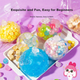 Xiaoling Toys Дитячий DIY Craft Kit Реалістичний стрес зняття весело тісто вичавити іграшку дівчинка подарунок на день народження - зображення 6