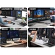 Док-станція UGREEN Type-C 3.2 Dual HDMI/DP Triple DisplayPort Adapter, сумісна з USB-C, Thunderbolt 4/5, розширення Dock 10G, багатофункціональний адаптер, розширення для кількох екранів 8K, сумісний з комп'ютерами Huawei - изображение 2