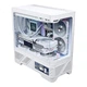 VALKYRIE VK03-M WHITE Білий ігровий настільний корпус M-ATX, підтримка водяного охолодження 360 мм, 6,2-дюймовий сенсорний екран, вигнуте скло, панорамний огляд 270° - изображение 1