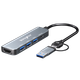Док-станция расширения Tengfei USB TYPEC Two-In, конвертер телефона в HDMI, концентратор, внешняя видеокарта для ноутбука, проектор, адаптер для компьютера и телевизора, кабель для зеркального отображения экрана. - изображение 4