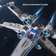 Xingya премиум детские строительные блоки, совместимые с LEGO X-Wing Starfighter, модель космического корабля, подарок на день рождения для мальчиков 6-12 лет - изображение 5