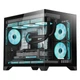 Корпус для комп'ютера Great Wall Neptune H3 Black Seaside View (материнська плата M-ATX/без А-стійки/материнська плата ззаду/роз'єм для водяного охолодження 360 мм/9 позицій для вентиляторів/легке зняття бічної панелі/відеокарта 5090) - изображение 4