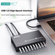 Док-станция расширения SIPOLAR с 10 портами, USB 3.0, концентратор с быстрой зарядкой 60 Вт, промышленный разветвитель A-103 (3 метра), концентратор для массового управления телефонами и пакетной обработки жестких дисков, один порт 5 В/1 А. - изображение 6