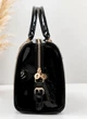 Жіноча сумка саквояж Dolce & Gabbana чорна лакова під крокодила Саквояж D&G 32*18*22 - зображення 6