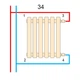 Трубчастий радіатор Betatherm Praktikum PH2 425x1200 чорний - изображение 4