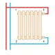 Трубчастий радіатор Betatherm Praktikum PH2 425x1000 Ral9016M горизонтальний - изображение 4