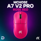 Ігрова безповідна мишка Mchose A7 V2 PRO Rose Red 8000 Ггц - зображення 4