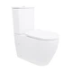 Унітаз підлоговий Qtap Evia Ultra Quiet 630×350×795мм безобідковий з сидінням Soft close білий (QTEVI27W49258) - изображение 1