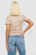 Футболка женская с принтом, цвет светло-бежевый, S, 221R3309 - изображение 4