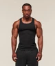 Майка спортивна чоловіча Gymshark 195515 S Чорна (2200005156889) - зображення 1