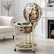 Глобус бар підлоговий Карта світу слонова кістка сфера 45 см Гранд Презент (45001W) - изображение 3