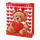 Пакет подарунковий паперовий Teddy Love R98089-S 18х24х8.5 см Різнокольоровий - зображення 1