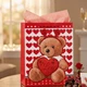 Пакет подарунковий паперовий Teddy Love R98089-S 18х24х8.5 см Різнокольоровий - зображення 3