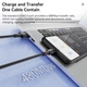 Micro USB-кабель Toocki 2.4A (3 м черный) для Samsung Redmi, быстрая зарядка PD, Micro-кабель для вентилятора, наушников, зарядного устройства, USB-кабель для передачи данных - изображение 5