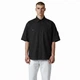 Мужская рубашка в стиле Stone Island Old Effect Short Sleeve Overshirt, черная размер L (SI11005.5L) - изображение 3