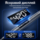 Паяльник акумуляторний з регулюванням температури та дисплеєм С200S пацює від повербанка 5В та розетки набір з припоєм та підставкою 3 жала - зображення 5