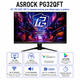 Монитор игровой 32" ASRock Phantom Gaming PG32QFT IPS 2560x1440 180 Гц 400 кд/м² колонки 2x2 Вт Wi-Fi Black - изображение 7