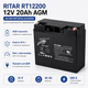 Акумуляторна батарея Ritar RT12200 AGM 12В 20Ah F2 Чорний - зображення 2