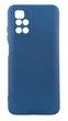 Чохол Silicone Case для Xiaomi Redmi 10 2022 бампер із мікрофіброю синій - зображення 1