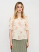 Блуза VILA Clothes молочний з принтом VWQQI629 40 - изображение 1