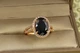 Кольцо Xuping Jewelry камея с черным камнем р 20 золотистое - изображение 1
