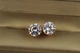 Серьги Xuping Jewelry гвоздики 9 мм оправа корона золотистые - изображение 1