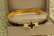 Браслет бенгл Xuping Jewelry жорсткий Golden Alhambra 60 мм на руку від 17 до 19 см лимонний - зображення 2