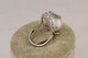 Кольцо Xuping Jewelry Листочек с натуральной большой барочной жемчужиной 16+ р серебристое - изображение 2