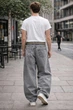 Чоловічі джинси SUPER BAGGY широкі сірий розмір 30 - изображение 3