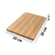 Дошка кухонна обробна Bamboo BB-3020 бамбукова 30х20 см - зображення 3