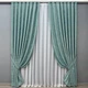 Комплект готових штор VR-Textil Жакард Sultan YL № 1292ш Бірюзовий 100х270 см 2 шт (31-563) - зображення 2